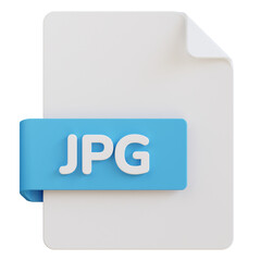 jpg file extension 3d illustration