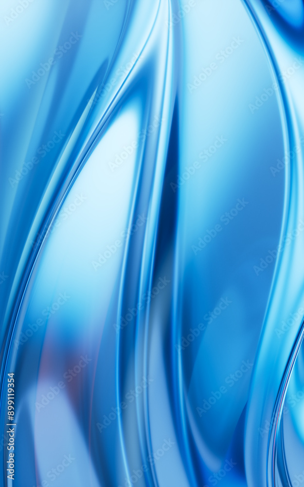 Poster flowing curve lines background, 3d rendering.