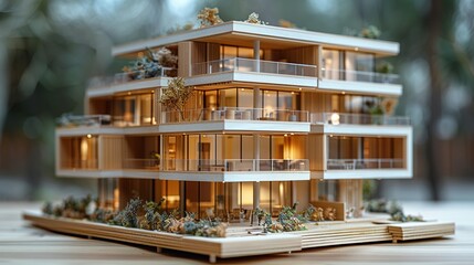 Residential Building Concepts: Blueprints and 3D Models Unveiled