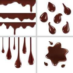 vector alphabet letters, numbers and symbols made of chocolate syrup