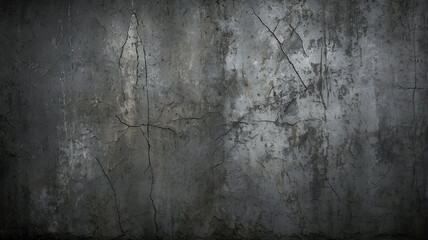Grungy, textured wall with cracks and stains, ideal for backgrounds and industrial themes.