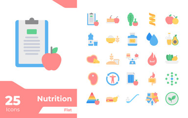 Nutrition Flat Icons