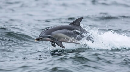 Fototapeta premium dolphin jumping out of the water 