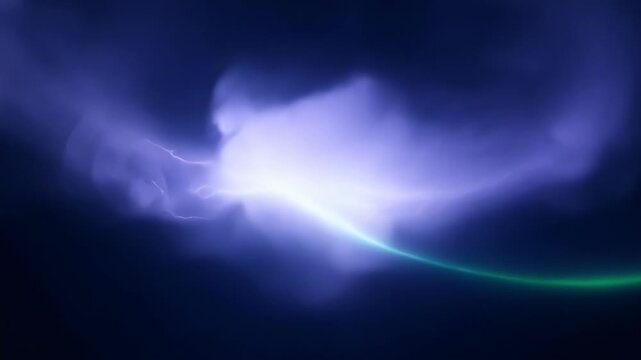 Wispy trails of light slowly meander leaving behind an ethereal and mysterious aura.
