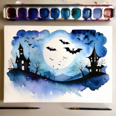 halloween night background