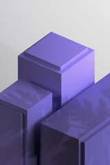 Obraz premium 3D Render of Minimalist Podium for Product Showcase