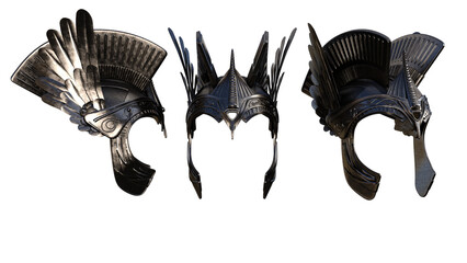 3d render fantasy helmet © david