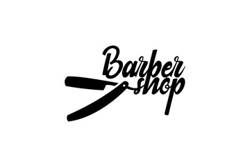 Barbershop Logo Vector Design. Logo for barbershop, cut and shave, Hair Stylist.