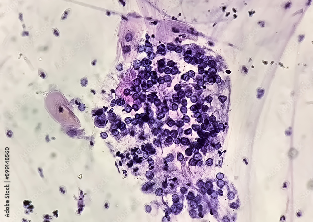 Poster Paps smear: NILM with reactive cellular changes associated with inflammation.