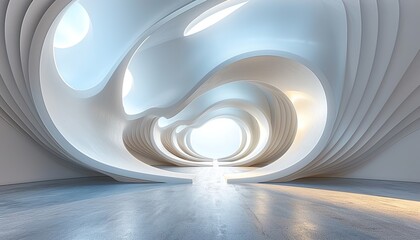 Obraz premium Abstract 3d rendering of twisted lines. 