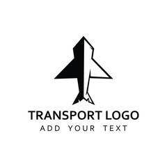 Transport logo. Transportation logo design. Airplane logo design template. Travel agency logo vector
