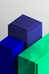 3D Render of Minimalist Podium for Product Showcase