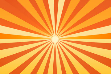 Sunburst retro background with ray stripes 