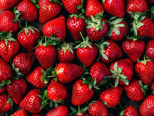 Fresh red strawberries 