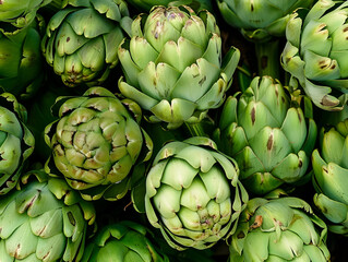 Fresh Artichokes Background