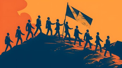 illustration of a silhouette of the world