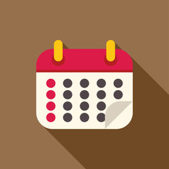 Calendar icon is showing the days of the month passing by