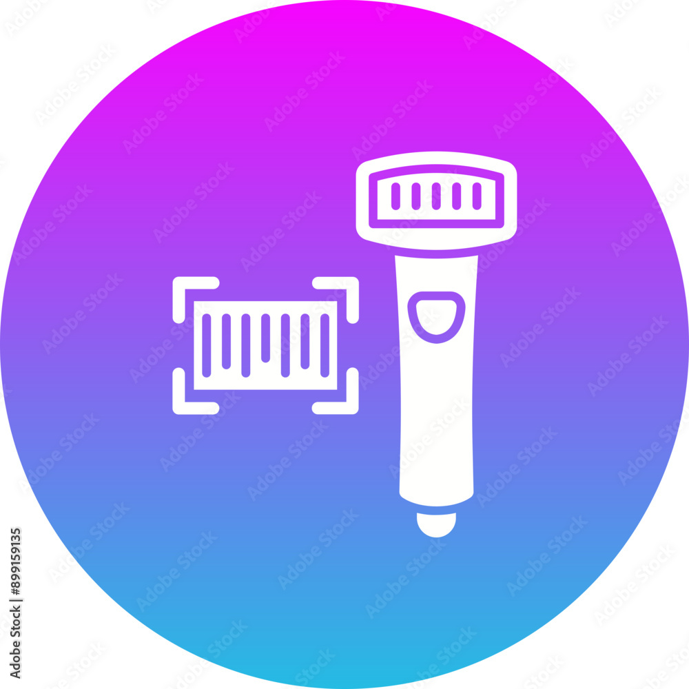 Canvas Prints barcode scanner icon