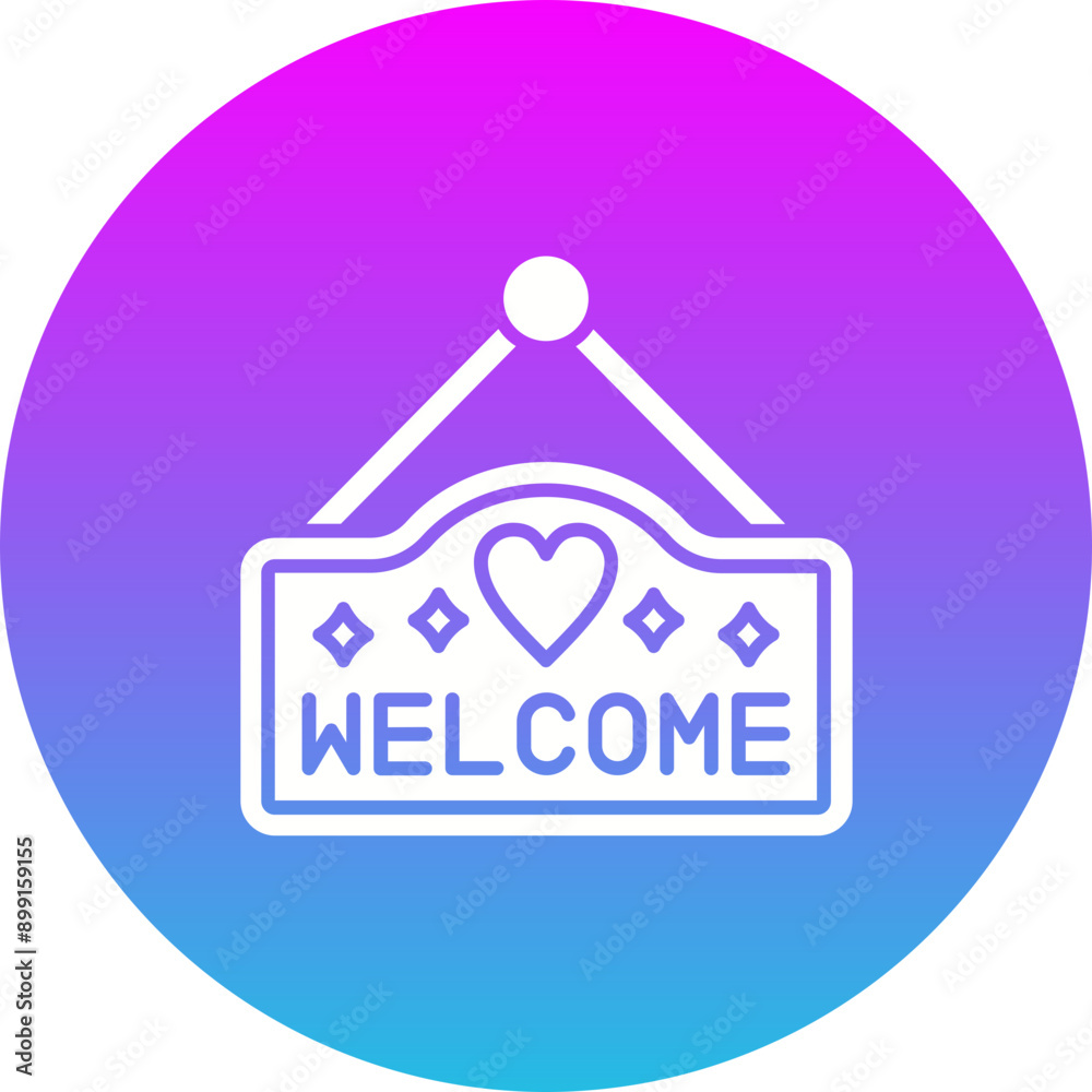 Poster welcome icon