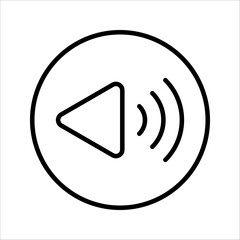 Play Icon illustration, Play button sign and symbol.