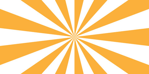 Abstract retro ray sunburst circle light and bright starburst wallpaper. white and orange vintage illustration vector sunshine texture. used for template and cartoon, ads texture background.