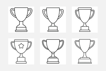 Explore Trophy Line Art for Kids Coloring Adventures





