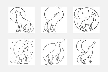 Discover the Magic of Wolves with Kids Coloring Illustrations





