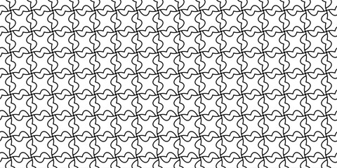 Cute and curvy interlocking maze pattern. Arabesque tile pattern. Digital wallpaper idea.