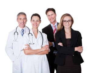 Professional and Diverse Hospital Staff: Doctors, Nurses,