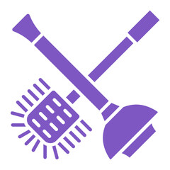 Toilet sweeping Icon