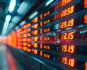 Obraz premium System for realtime financial trading, system, market hardware