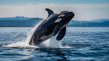 dolphin jumping out of water