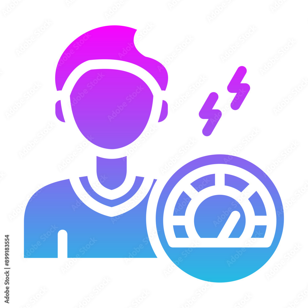 Sticker tiredness icon