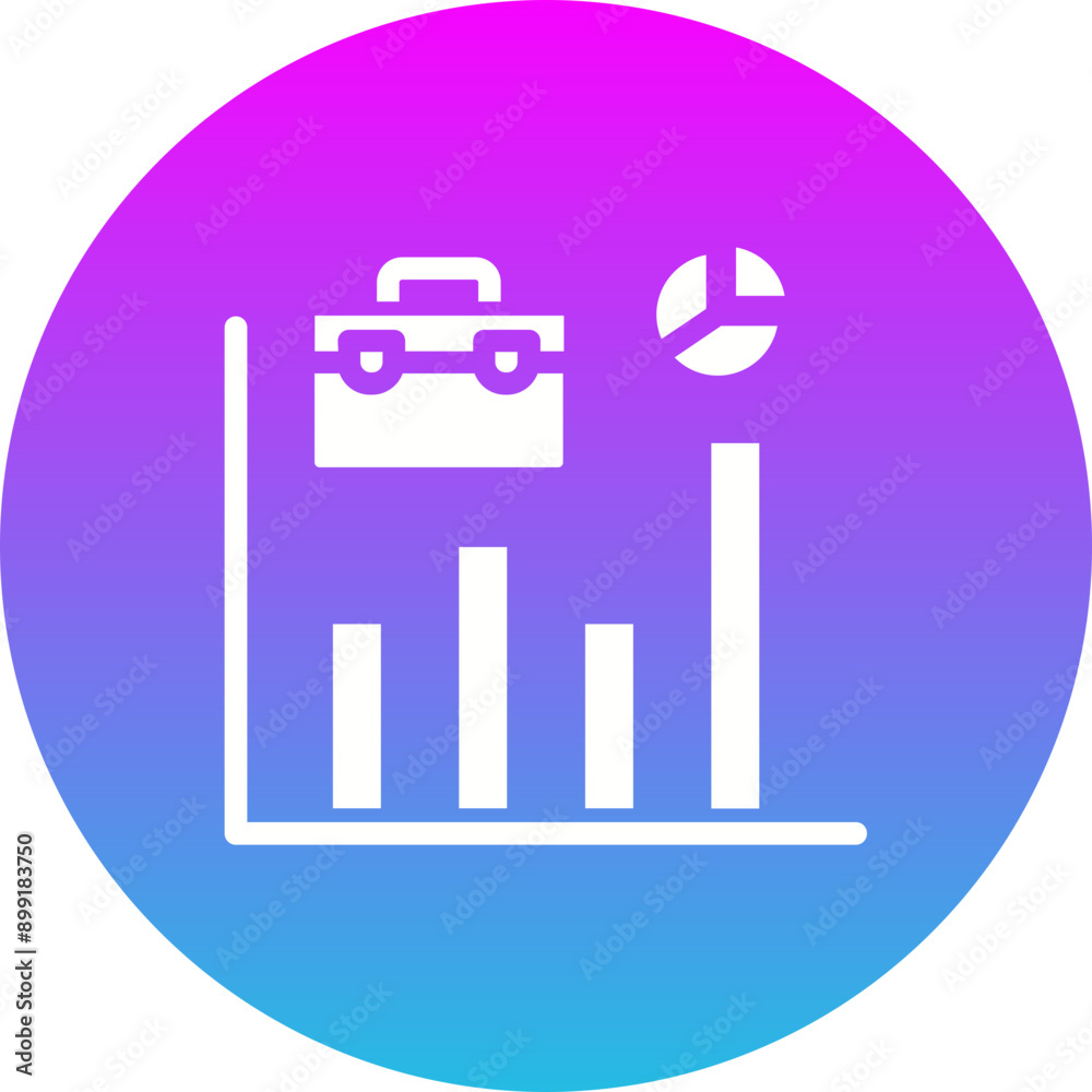 Wall mural Chart Icon