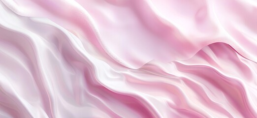Fototapeta premium Elegant and soft background with wavy shapes in different shades of pink, white, lavender, and cream for a sophisticated design