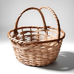 basket with shadow, on white background