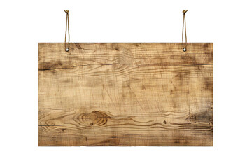 Plywood board banner on transparent background Generative Ai