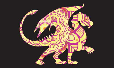 Dragon Coloring Book.Dragon coloring book for adults and children, detailed, antistress,Chinese colorful dragon in the celebration of the Chinese New Year and lunar new year.