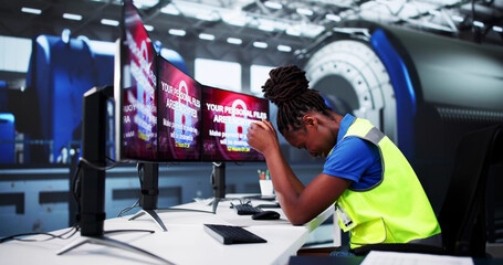 Ransomware Virus Extortion Hacking In Power Plant