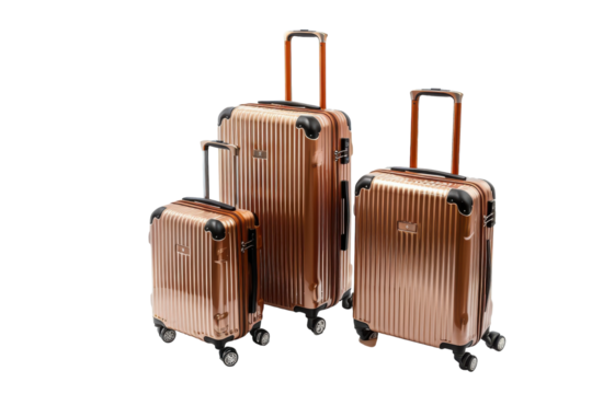 Rose Gold Luggage Set Ready for an Adventure - Powered by Adobe
