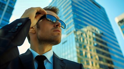 businessman in the city