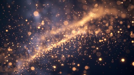 Fototapeta premium Galactic Light Reflections in a Starry Night Sky