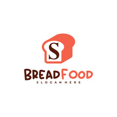 Bread with S logo vector template, Creative Bread logo design concepts