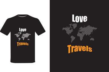 Love Travels t-shirt design 2024
