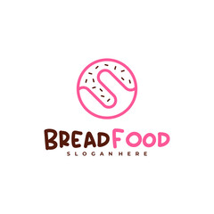 Bread with S logo vector template, Creative Bread logo design concepts