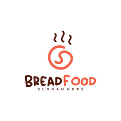 Bread with S logo vector template, Creative Bread logo design concepts