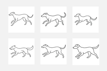 Discover the Joy of Running Dog Line Art in Kids Coloring Books
