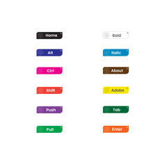 Obraz premium Website Buttons Set