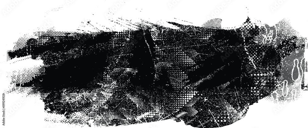 Poster glitch distorted grange shape . noise grungy logo . trendy defect error shapes . glitched frame .gru