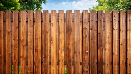 Empty brown wooden fence on background , barrier, boundary, boundary, wooden, rustic, vintage, weathered, isolated,clear
